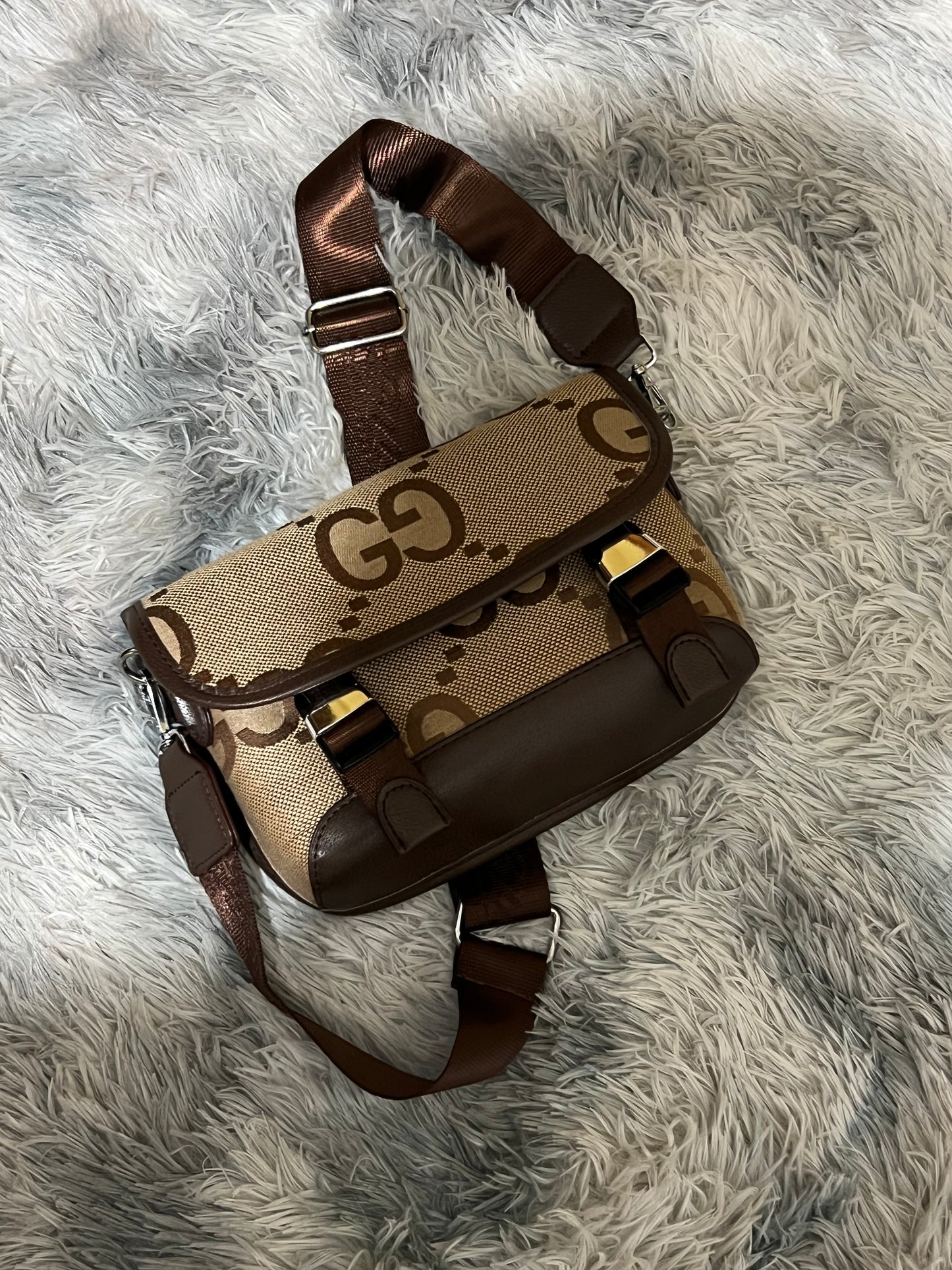 Sacoche gucci beige et marron